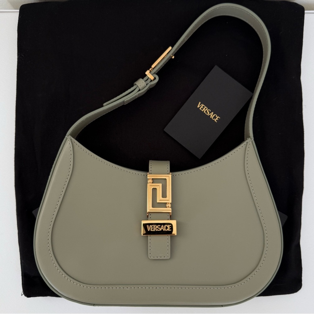 Versace Brand New Shoulder Hobo Greca Goddess Bag in Calf Leather. AUTHENTIC!!!